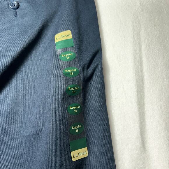 LL. Bean Plus Size 18W Tan Classic Fit Straight Leg Comfort Waist Pants 27863259 - Picture 9 of 10